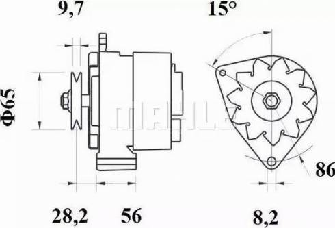 MAHLE MG 318 - Laturi inparts.fi