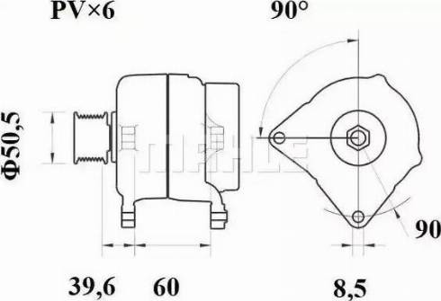 MAHLE MG 296 - Laturi inparts.fi