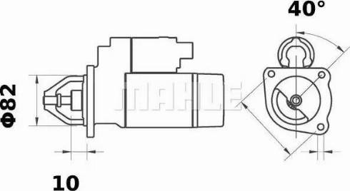 MAHLE MS 53 - Käynnistinmoottori inparts.fi