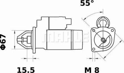 MAHLE MS 181 - Käynnistinmoottori inparts.fi