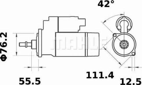 MAHLE MS 81 - Käynnistinmoottori inparts.fi