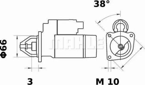 MAHLE MS 8 - Käynnistinmoottori inparts.fi