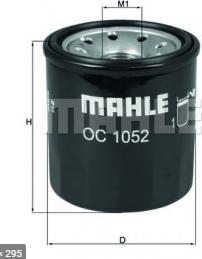 MAHLE OC 1052 - Öljynsuodatin inparts.fi