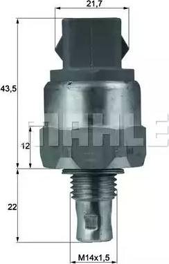 MAHLE TSW 46 - Lämpökytkin, jäähdyttimen puhallin inparts.fi