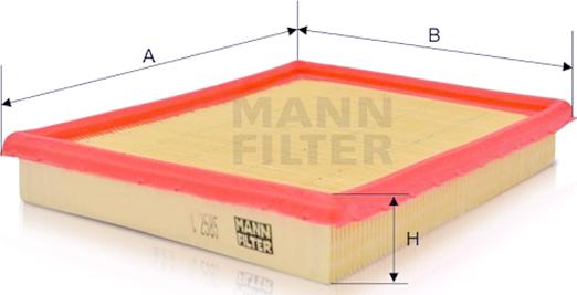 Mann-Filter C 2585 - Ilmansuodatin inparts.fi