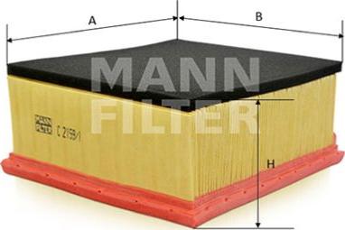 Mann-Filter C 2159/1 - Ilmansuodatin inparts.fi