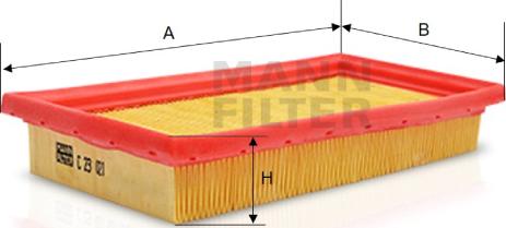 Mann-Filter C 23 021 - Ilmansuodatin inparts.fi