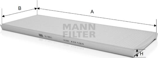 Mann-Filter CU 4251/1 - Suodatin, sisäilma inparts.fi