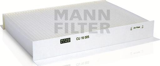 Mann-Filter CU 16 005 - Suodatin, sisäilma inparts.fi