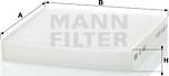 Mann-Filter CU 1827 - Suodatin, sisäilma inparts.fi