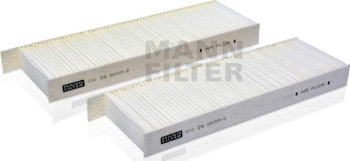 Mann-Filter CU 29 003/1-2 - Suodatin, sisäilma inparts.fi