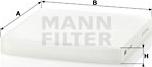 Mann-Filter CU 2358 - Suodatin, sisäilma inparts.fi