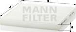 Mann-Filter CU 22 010 - Suodatin, sisäilma inparts.fi