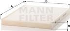 Mann-Filter CU 27 004 - Suodatin, sisäilma inparts.fi