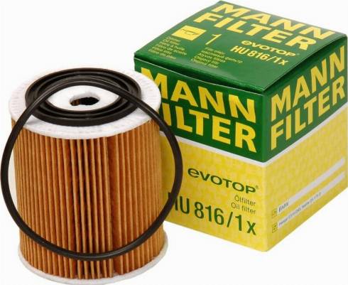 Mann-Filter HU 816/1 x - Öljynsuodatin inparts.fi