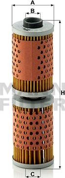 Mann-Filter MH 58 x - Öljynsuodatin inparts.fi