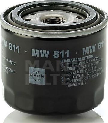 Mann-Filter MW 811 - Öljynsuodatin inparts.fi