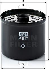 Mann-Filter P 917 x - Polttoainesuodatin inparts.fi