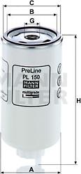 Mann-Filter PL 150 - Polttoainesuodatin inparts.fi