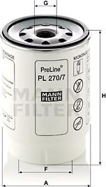 Mann-Filter PL 270/7 x - Polttoainesuodatin inparts.fi