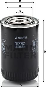 Mann-Filter W 940/35 - Öljynsuodatin inparts.fi