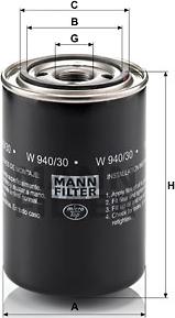 Mann-Filter W 940/30 - Öljynsuodatin inparts.fi