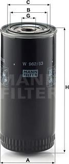 Mann-Filter W 962/53 - Öljynsuodatin inparts.fi