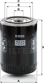 Mann-Filter W 9066 - Öljynsuodatin inparts.fi