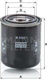 Mann-Filter W 9023/1 - Hydrauliikkasuodatin, automaattivaihteisto inparts.fi