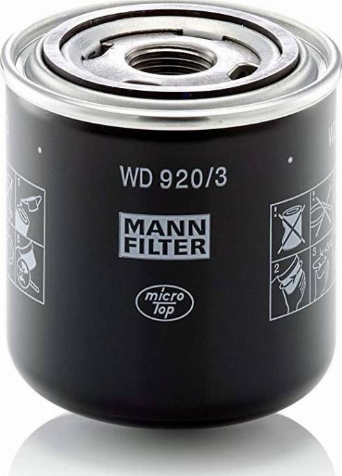 Mann-Filter W 920/3 - Öljynsuodatin inparts.fi