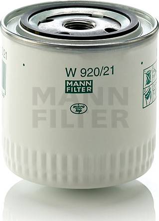 Mann-Filter W 920/21 (10) - Öljynsuodatin inparts.fi