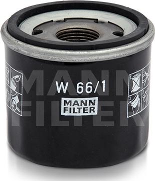 Mann-Filter W 66/1 - Öljynsuodatin inparts.fi