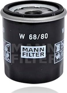 Mann-Filter W 68/80 - Öljynsuodatin inparts.fi