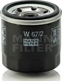 Mann-Filter W 67/81 - Öljynsuodatin inparts.fi