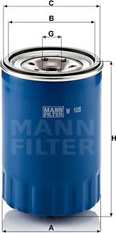 Mann-Filter W 1035 - Öljynsuodatin inparts.fi