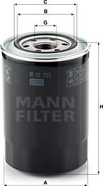 Mann-Filter W 10 703 - Öljynsuodatin inparts.fi