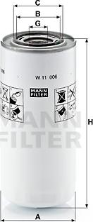 Mann-Filter W 11 006 - Öljynsuodatin inparts.fi