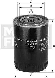 Mann-Filter WP 12 120 - Öljynsuodatin inparts.fi