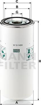 Mann-Filter W 13 145/6 - Öljynsuodatin inparts.fi