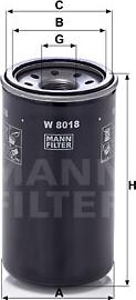 Mann-Filter W 8018 - Öljynsuodatin inparts.fi