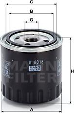 Mann-Filter W 8013 - Öljynsuodatin inparts.fi