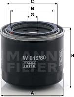 Mann-Filter W 815/80 - Öljynsuodatin inparts.fi