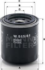 Mann-Filter W 815/81 - Öljynsuodatin inparts.fi