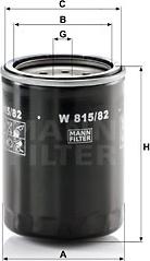 Mann-Filter W 815/82 - Öljynsuodatin inparts.fi