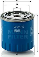 Mann-Filter W 815/3 - Öljynsuodatin inparts.fi