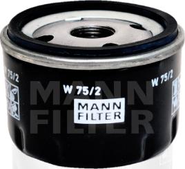 Mann-Filter W 75/2 - Öljynsuodatin inparts.fi