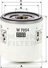 Mann-Filter W 7054 - Öljynsuodatin inparts.fi