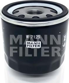 Mann-Filter W 7125 - Öljynsuodatin inparts.fi