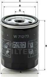 Mann-Filter W 712/73 - Öljynsuodatin inparts.fi