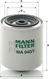 Mann-Filter WA 940/1 - Jäähdytysnestesuodatin inparts.fi